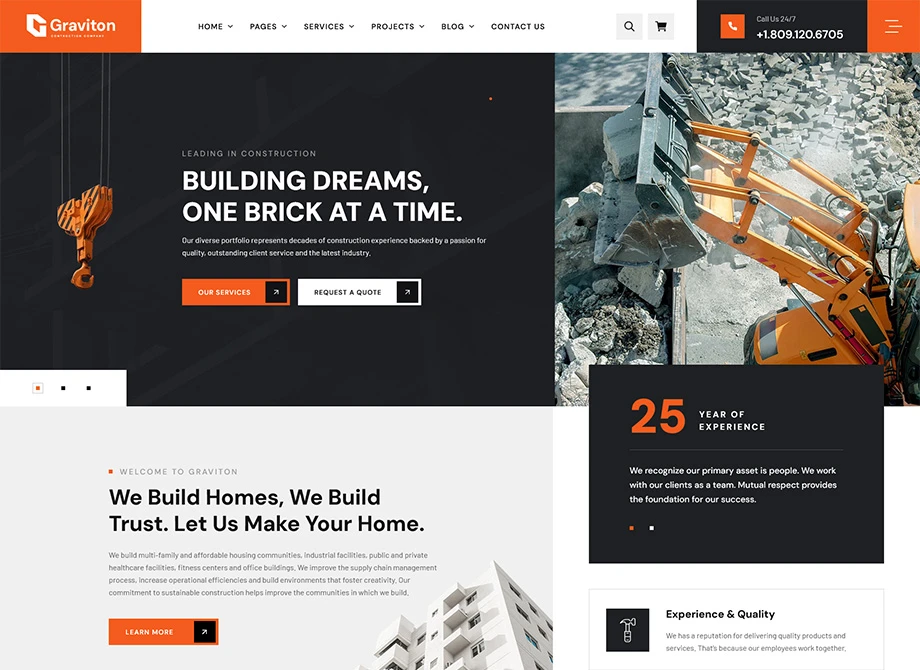 Home 01 One Page – Elite Structure Consultant